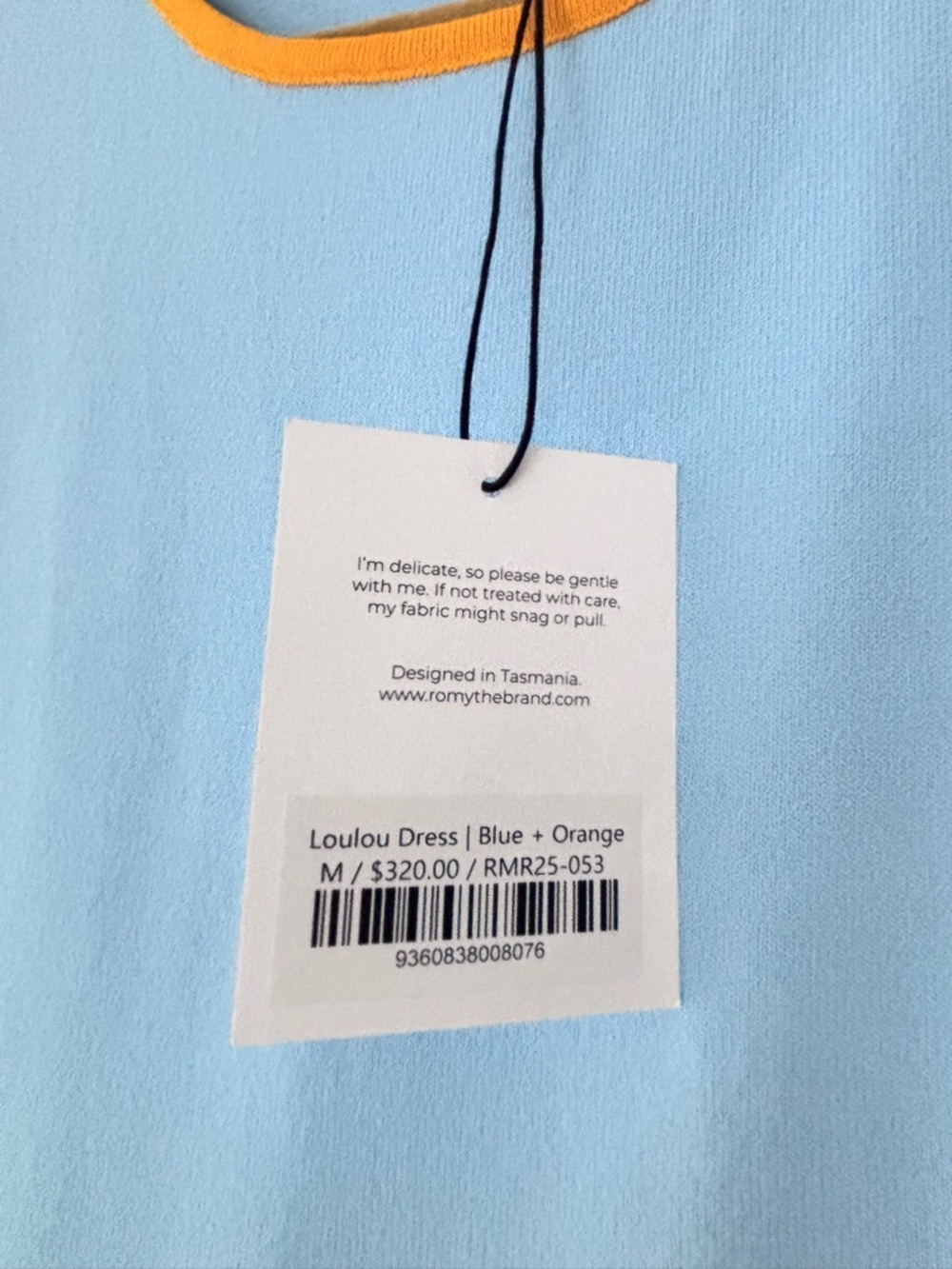 Romy Lou Lou Maxi Dress with cutout Blue Small, Medium NWT - Picture 9 of 11